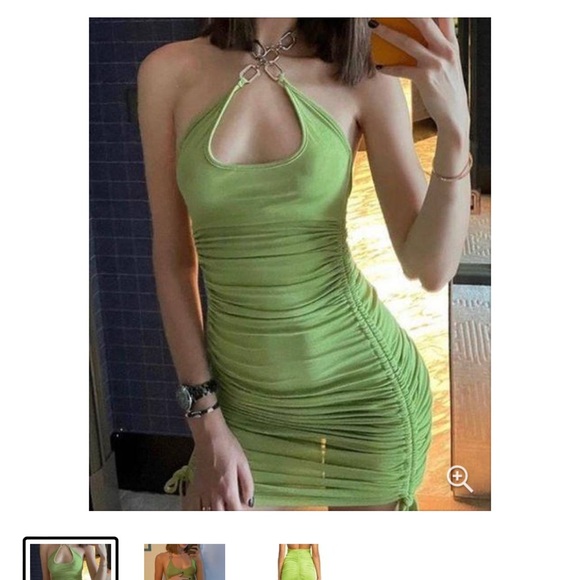 IAMGIA HALLEY DRESS IN GREEN long - Picture 9 of 10